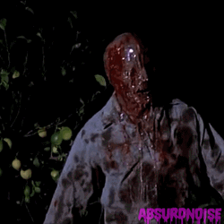 Horrific And Bloody Face Melt GIF