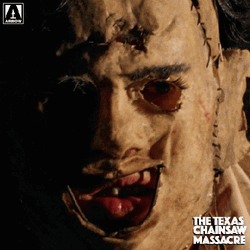 Horror Movie Leatheface Close Up GIF