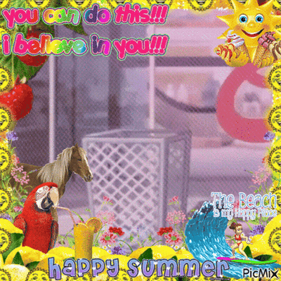Horse And Parrot You Can Do This I Believe In You GIF