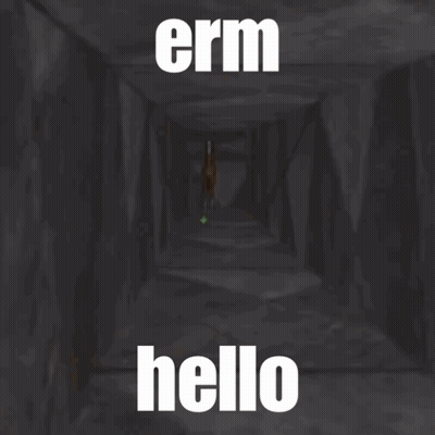 Horse In Dark Tunnel Saying Erm Hello GIF