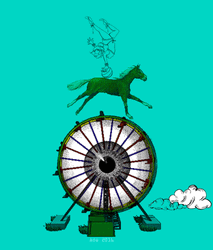 Horse Running Carousel GIF