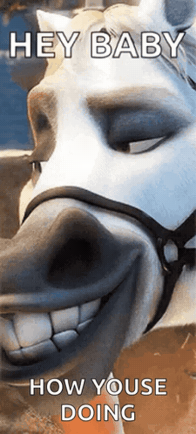 Horse Saying Hey Baby GIF