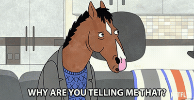 Horse Saying Why Are You Telling Me That GIF
