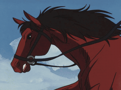 Horse With Bridle GIF