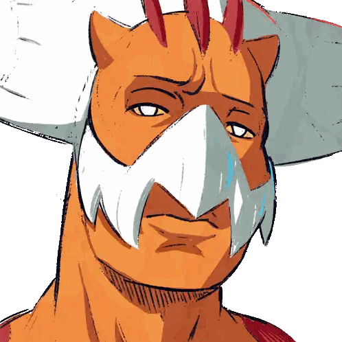 Horse With Horns And White Mask Sticker