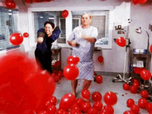 Hospital Patient Dancing Birthday Balloons