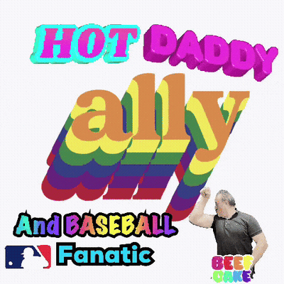 Hot Daddy Ally Baseball Fanatic Poster GIF