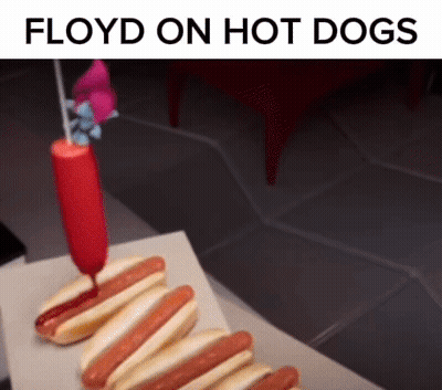 Hot Dogs With Ketchup And Floyd GIF