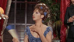 Hot Fanning Barbra Streisand GIF
