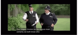 Hot Fuzz Cop Guards Walking GIF