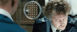 Hot Fuzz Nick Frost Says No GIF