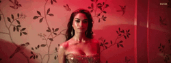 Hot Girl Doing Lets Get It Gesture GIF