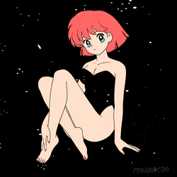 Hot Girl Space Galaxy Animated GIF