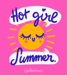 Hot Girl Summer Digital Art GIF