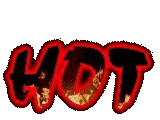 Hot Graphic In Red And Black Sticker