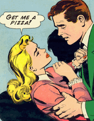 Hot Love Comics Pizza GIF