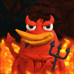 Hot Outside Devil Enjoying Flames GIF