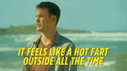 Hot Outside Guy Complaining Of Heat GIF