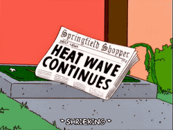 Hot Outside Heatwave Continues Melting Prints GIF