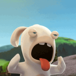 Hot Outside Summer Rabbids GIF