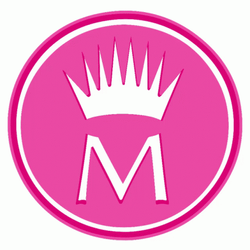 Hot Pink M With Crown Rotating GIF