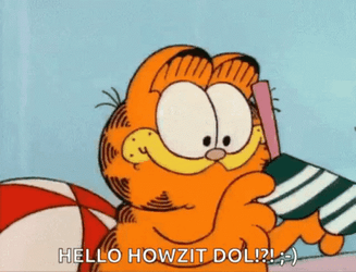 Hot Sun Garfield Wears Sunglasses GIF