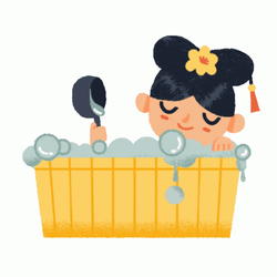 Hot To Go Busy Princess Enjoying A Bath GIF