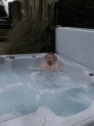 Hot Tub Alone GIF