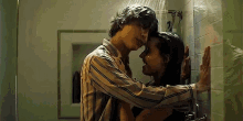 Hot Young Love Shower Kiss GIF