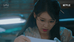 Hotel De Luna Jang Man Wol IU Study GIF