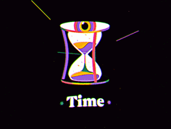 Hourglass Text Art Animation GIF