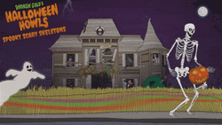 House Exploding Halloween Creatures GIF