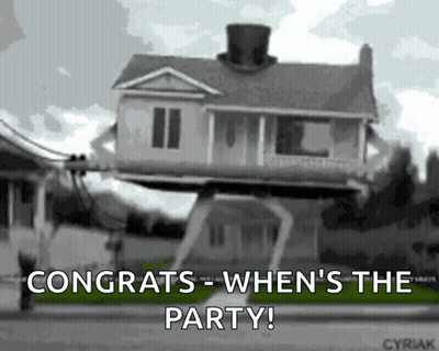 House On Stilts Congratulating When's The Party GIF
