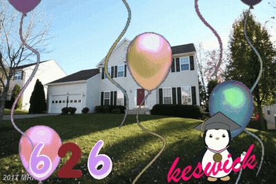 House With Balloons And 626 GIF