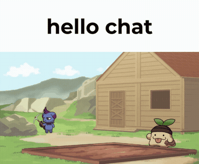 House With Hello Chat GIF