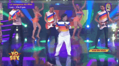 House With Top Hat On Street GIF