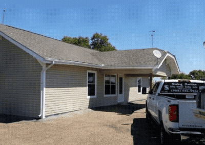House With Truck Parked In Front GIF