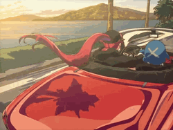 Houshou Marine Gawr Gura Car Anime GIF