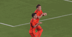 Houston Dynamo Players Hopping Like Bunny GIF