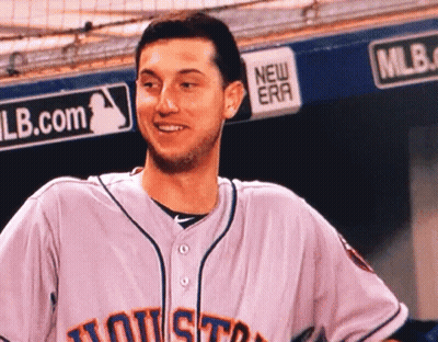 Houston Jersey Man Smiling With New Era Sign GIF