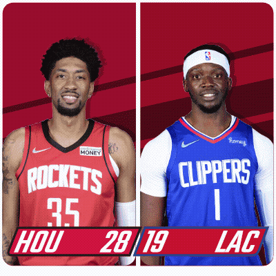 Houston Rockets vs La Clippers First-Second Period Break