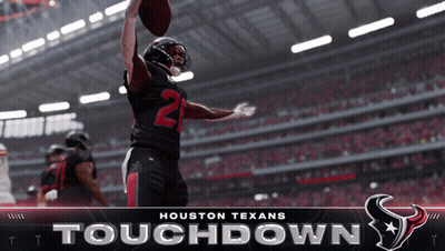 Houston Texans Touchdown Poster With Football Player GIF