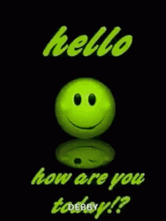 How Are You Today Colorful Smiley Face GIF