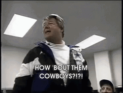 How Bout Them Cowboys Jimmy Johnson GIF