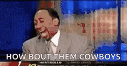 How Bout Them Cowboys Laughing Stephen Smith GIF