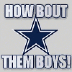 How Bout Them Cowboys Team Blue Star GIF