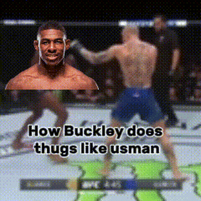 How Buckley Does Thugs Like Usman Is Written On A Picture GIF