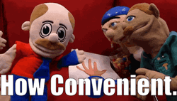How Convenient Puppet GIF