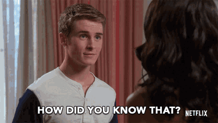 How Did You Know That Suprised GIF