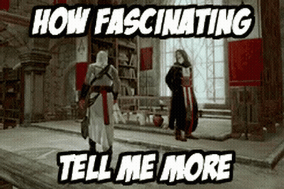 How Fascinating Tell Me More Video Game Scene GIF